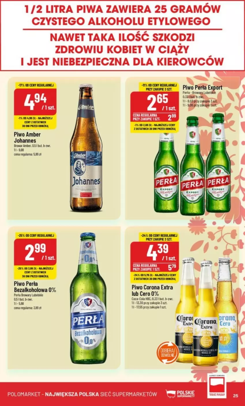 Gazetka promocyjna PoloMarket - ważna 06.11 do 12.11.2024 - strona 18 - produkty: Coca-Cola, Corona Extra, Gra, Perła, Piwo, Por