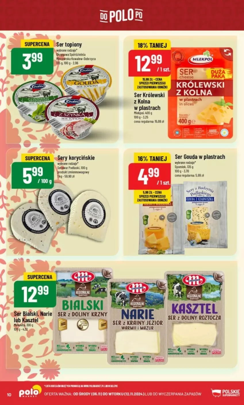 Gazetka promocyjna PoloMarket - ważna 06.11 do 12.11.2024 - strona 2 - produkty: Królewski, Podlaski, Ser, Ser topiony, Top