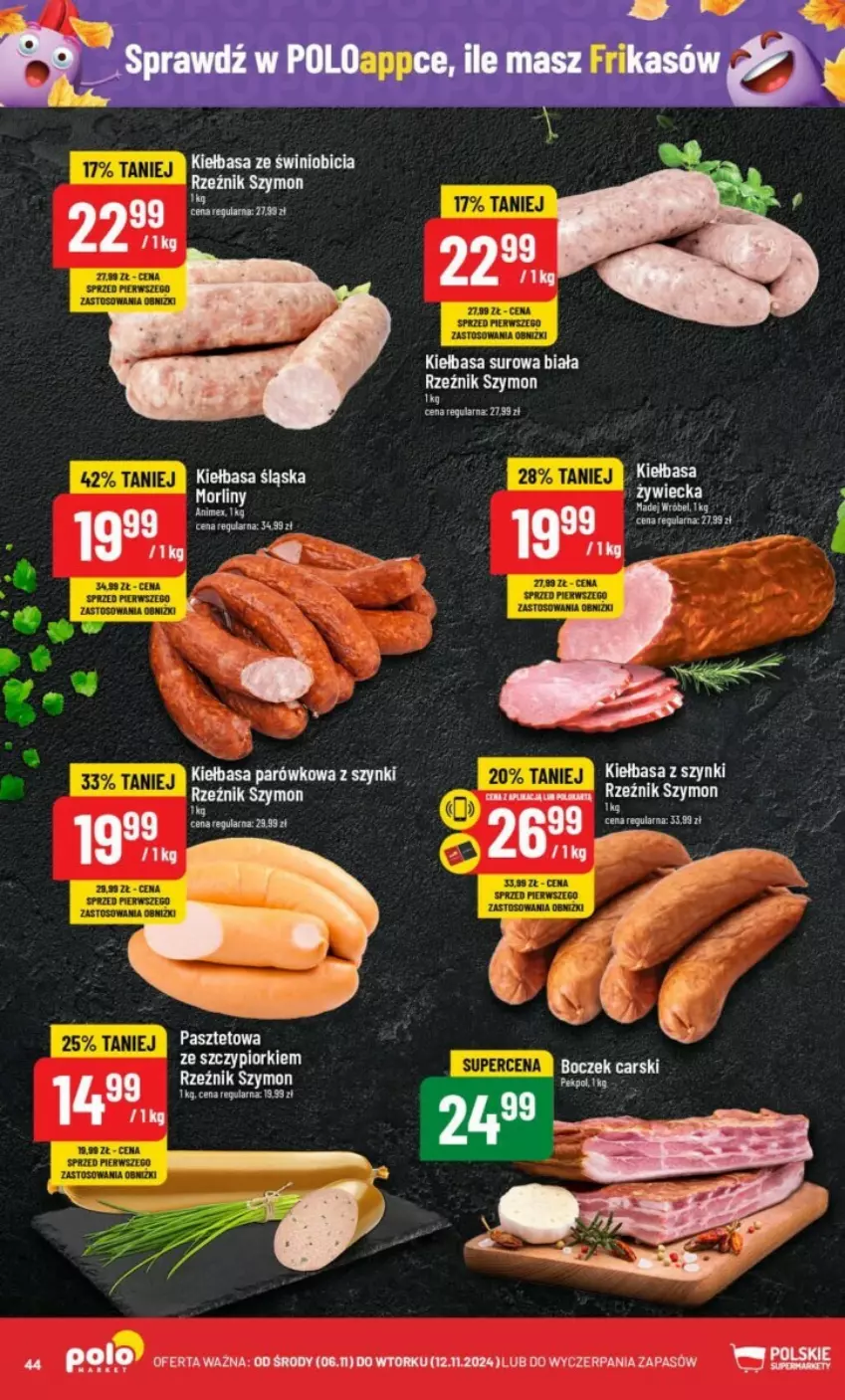 Gazetka promocyjna PoloMarket - ważna 06.11 do 12.11.2024 - strona 39 - produkty: Cars, Kiełbasa