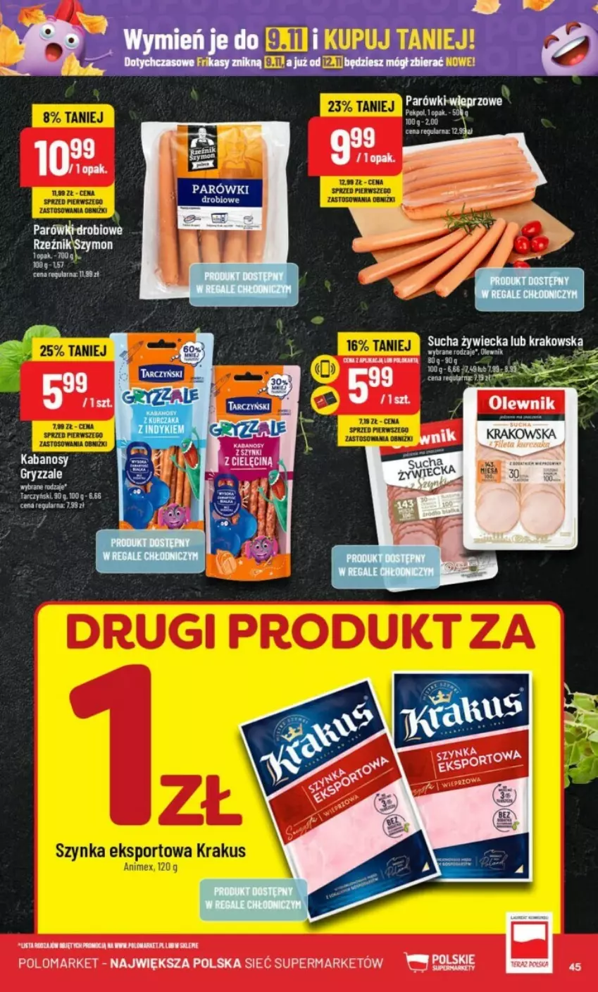 Gazetka promocyjna PoloMarket - ważna 06.11 do 12.11.2024 - strona 40 - produkty: Kabanos, Kosz, Tarczyński