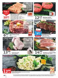 Gazetka promocyjna Auchan - Gazetka Wielkie majowe odkrycia cenowe część #2 Hipermarket Auchan - Gazetka - ważna od 10.05 do 10.05.2023 - strona 22 - produkty: Kurczak, Mięso wołowe, Mięso mielone, O nas, Tusz, Burger, Flaki, Flaki wołowe, Mięso, Danie gotowe
