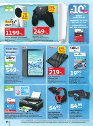 Gazetka promocyjna Auchan - Gazetka Wielkie majowe odkrycia cenowe część #2 Hipermarket Auchan - Gazetka - ważna od 10.05 do 10.05.2023 - strona 34 - produkty: Xbox, Konsola, Ser, Gra, Pendrive, Słuchawki, Klawiatura, Mikrofon, Tablet, O nas, LANA, Skaner, Kontroler, Urządzenie wielofunkcyjne, Mysz, Bateria, Canon