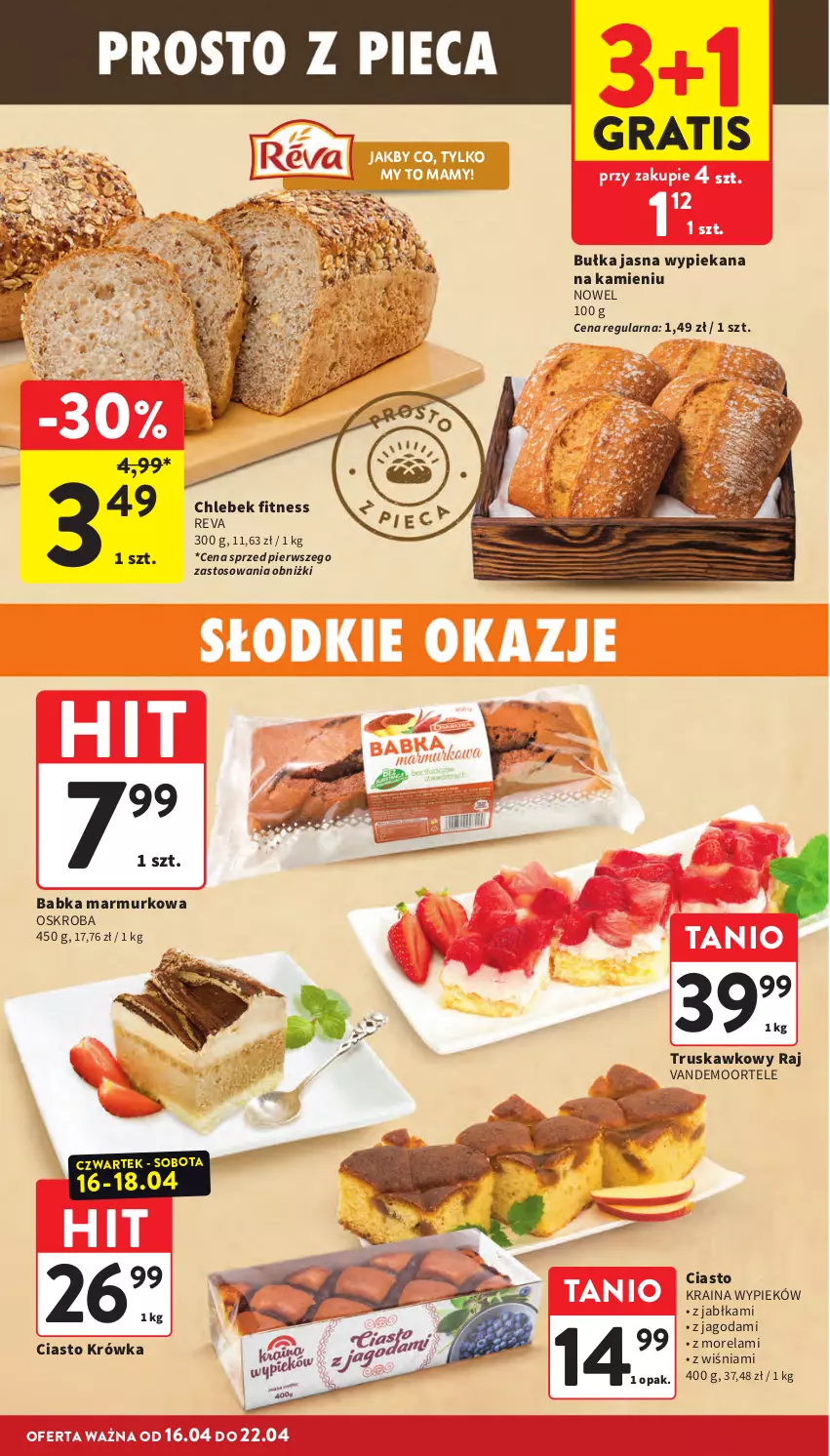 Gazetka promocyjna Intermarche - Gazetka promocyjna - ważna 16.04 do 22.01.2026 - strona 18 - produkty: Babka, Bułka, Chleb, Gra, Jabłka, Morela