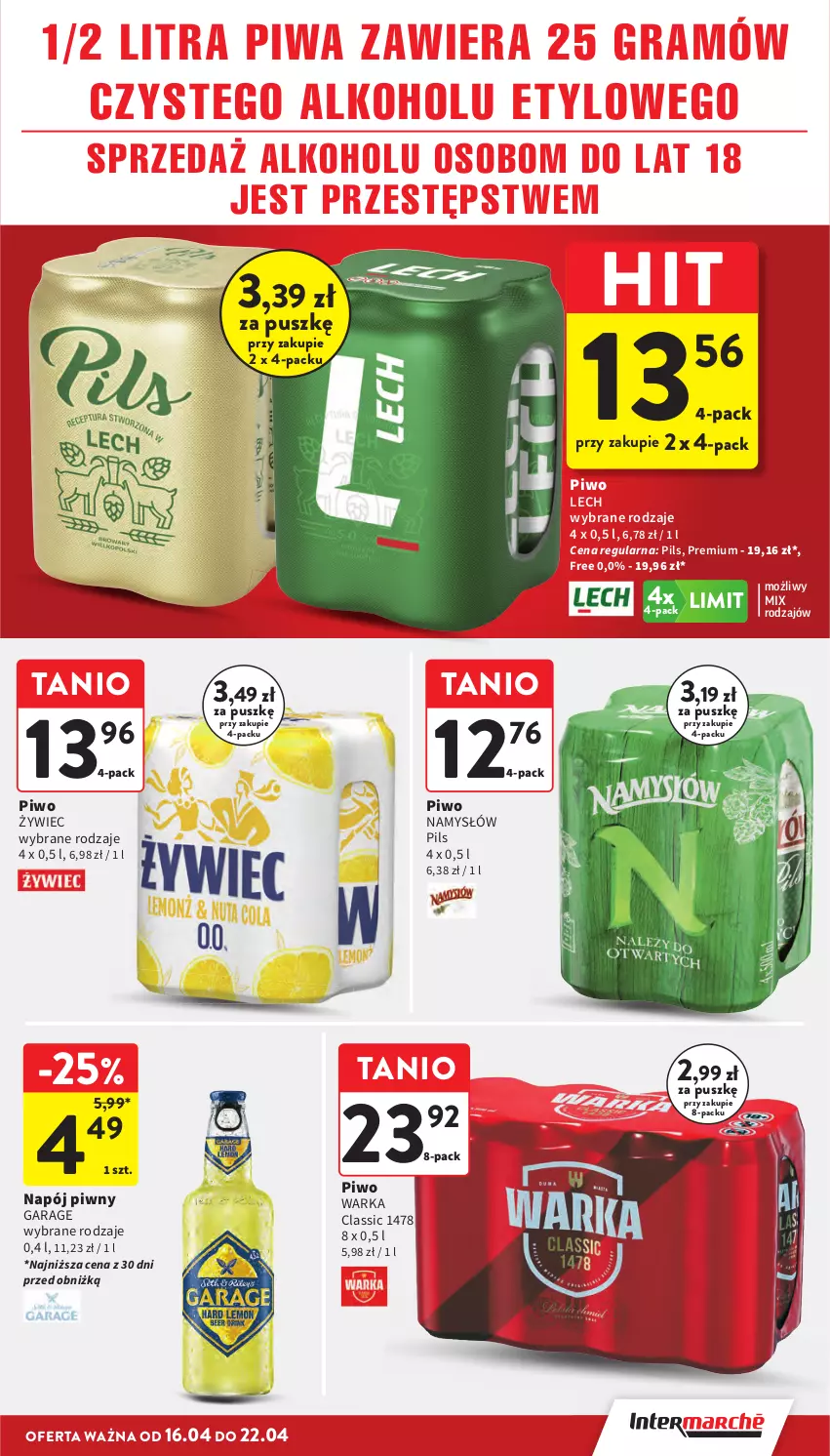 Gazetka promocyjna Intermarche - Gazetka promocyjna - ważna 16.04 do 22.01.2026 - strona 35 - produkty: Gra, Namysłów, Napój, Piwa, Piwo, Warka