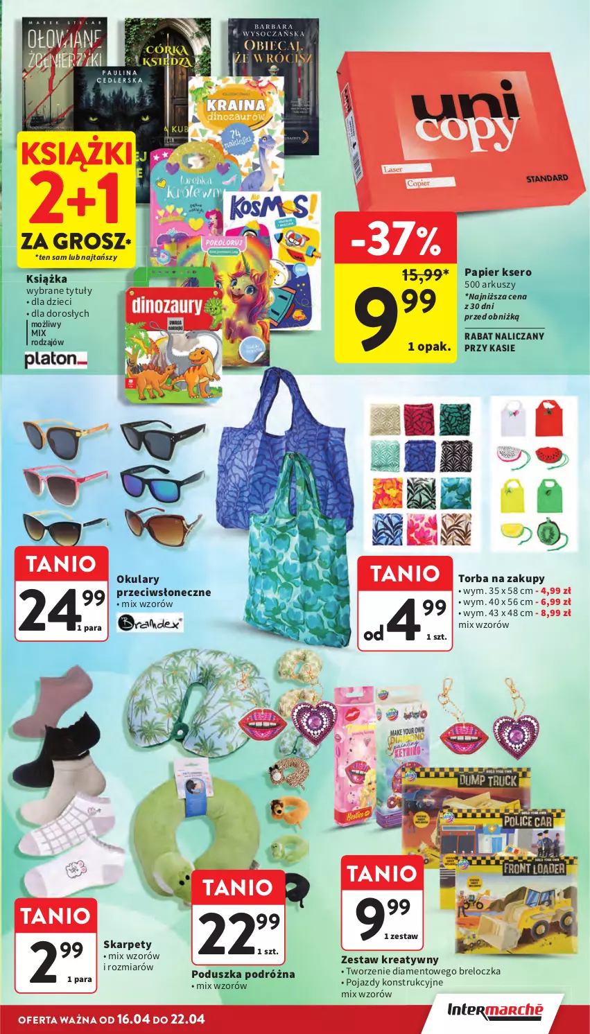 Gazetka promocyjna Intermarche - Gazetka promocyjna - ważna 16.04 do 22.01.2026 - strona 41 - produkty: Dzieci, Karp, Książka, Papier, Poduszka, Pojazd, Ser, Torba, Torba na zakupy