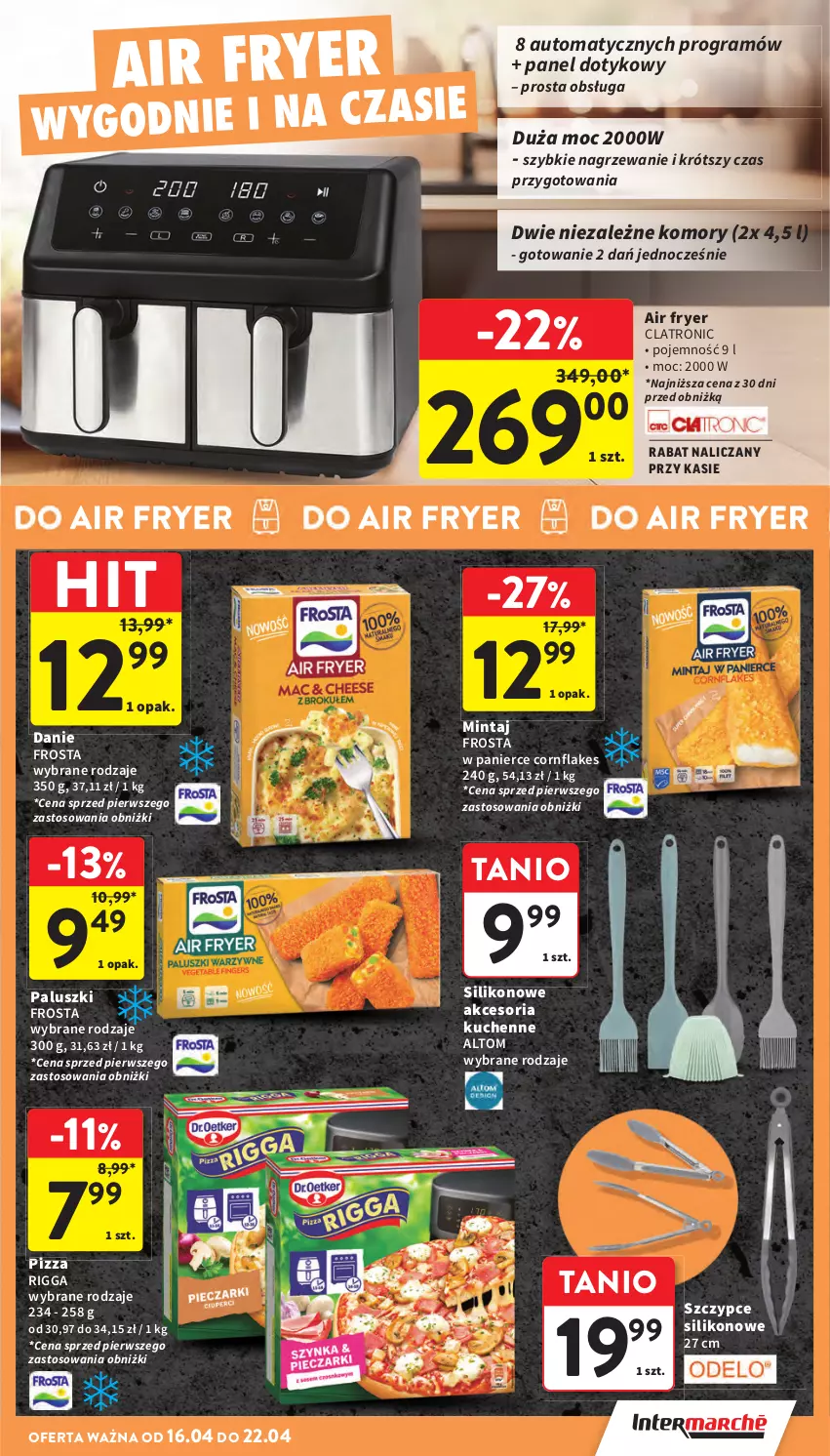 Gazetka promocyjna Intermarche - Gazetka promocyjna - ważna 16.04 do 22.01.2026 - strona 7 - produkty: Frosta, Gra, Mintaj, Pizza, Szczypce