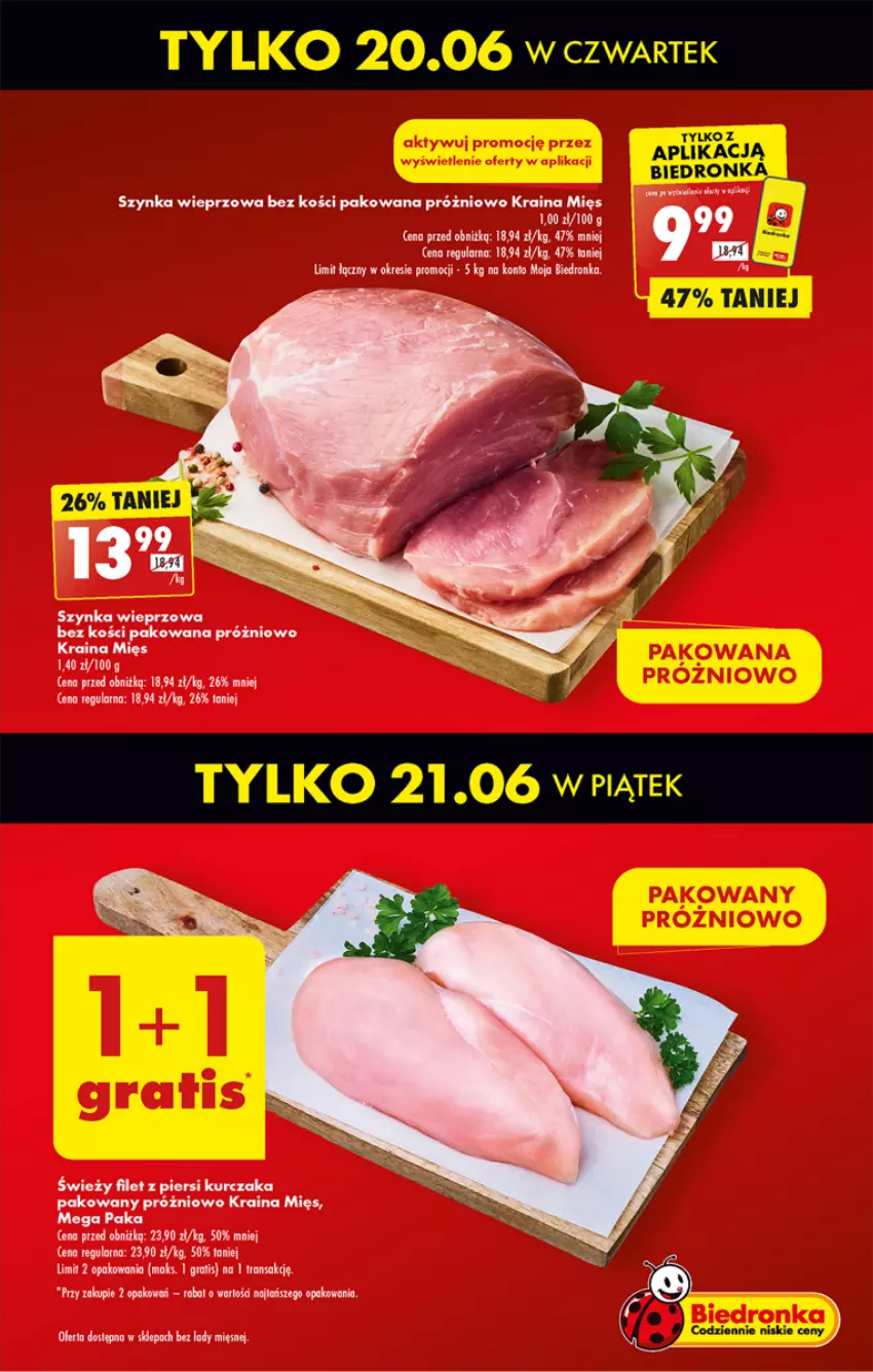 Gazetka promocyjna Biedronka - Od czwartku - ważna 20.06 do 26.06.2024 - strona 25 - produkty: Filet z piersi kurczaka, Kurczak, Szynka, Szynka wieprzowa