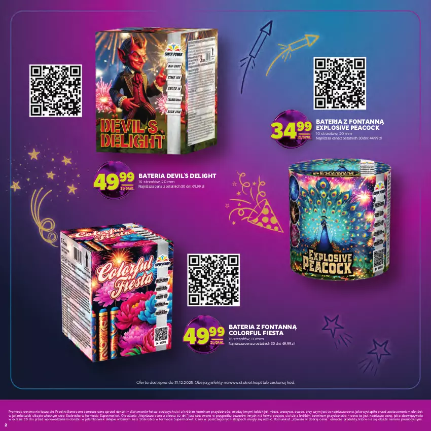 Gazetka promocyjna Stokrotka - Katalog Sylwester! - ważna 30.12.2025 do 14.01.2026 - strona 2 - produkty: Bateria, Mięso, Owoce, Strzałów, Warzywa