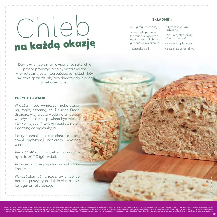 Gazetka promocyjna Stokrotka - Katalog Sylwester! - ważna 30.12.2025 do 14.01.2026 - strona 23 - produkty: Chleb, Cukier, Drożdże, Jogurt, Klej, Mięso, Olej, Owoce, Papier, Piec, Piekarnik, Sól, Stół, Warzywa