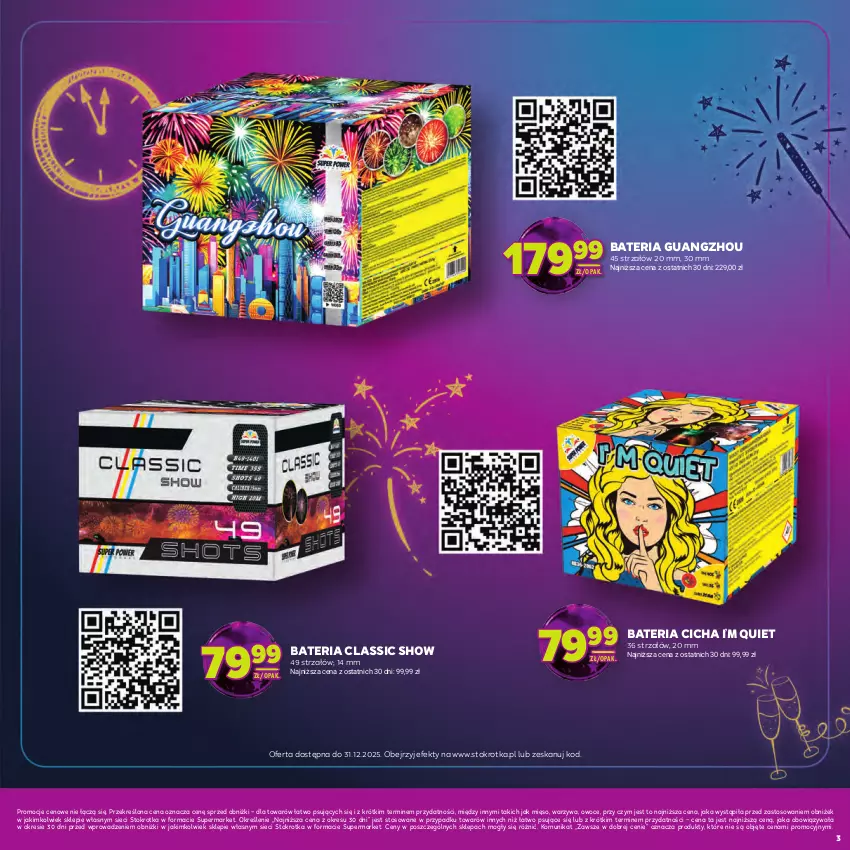 Gazetka promocyjna Stokrotka - Katalog Sylwester! - ważna 30.12.2025 do 14.01.2026 - strona 3 - produkty: Bateria, Mięso, Owoce, Strzałów, Warzywa