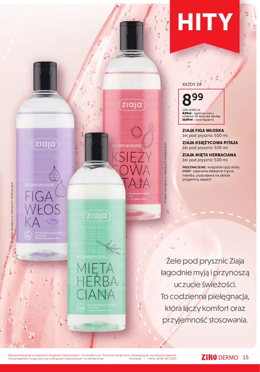 Gazetka promocyjna Ziko - Gazetka Ziko Dermo - ważna 26.06 do 09.07.2025 - strona 15 - produkty: Mięta, Ziaja