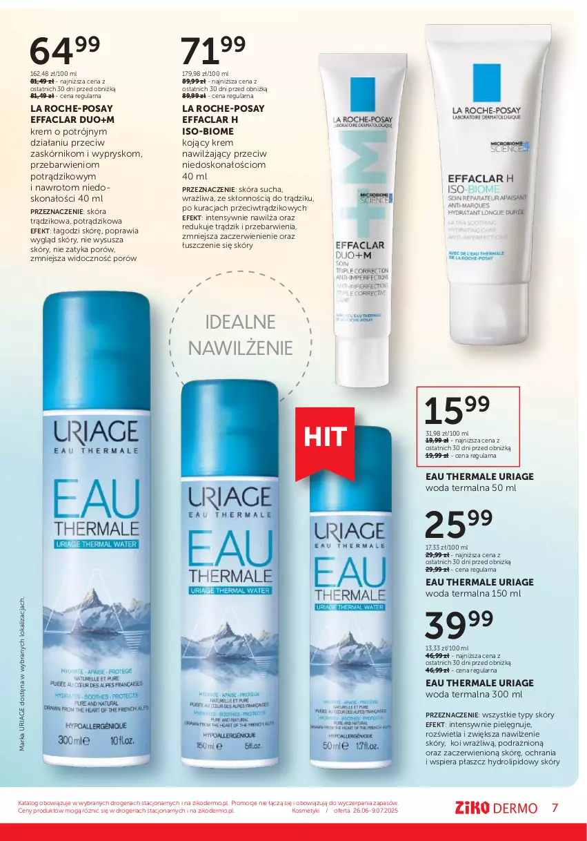 Gazetka promocyjna Ziko - Gazetka Ziko Dermo - ważna 26.06 do 09.07.2025 - strona 7 - produkty: Fa, Krem nawilżający, La Roche-Posay, Płaszcz, Por, Woda