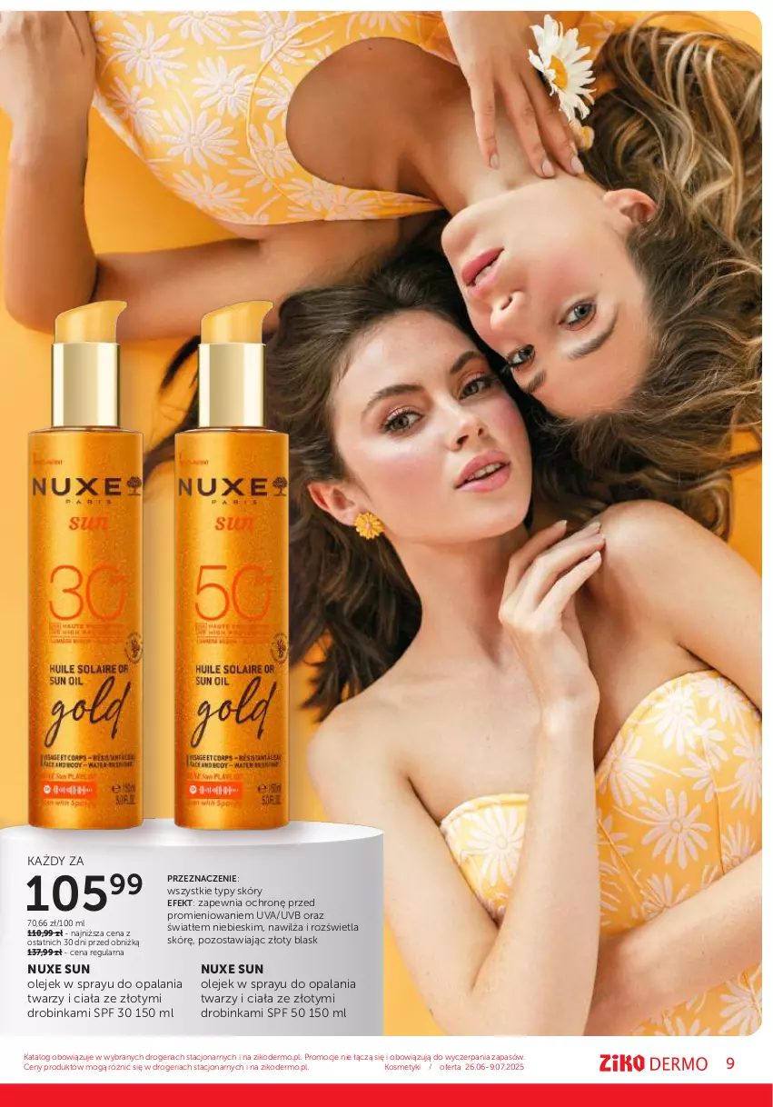 Gazetka promocyjna Ziko - Gazetka Ziko Dermo - ważna 26.06 do 09.07.2025 - strona 9 - produkty: Inka, Nuxe, Olej