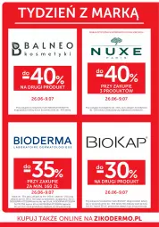 Gazetka promocyjna Ziko - Gazetka Ziko Dermo - Gazetka - ważna od 09.07 do 09.07.2025 - strona 22 - produkty: Biokap, Bioderma, Szampon, Okap, Atoderm