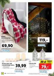 Gazetka promocyjna Lidl - KATALOG DEKORACJE ŚWIĄTECZNE - Gazetka - ważna od 25.12 do 25.12.2022 - strona 26 - produkty: Latarnia, Koc