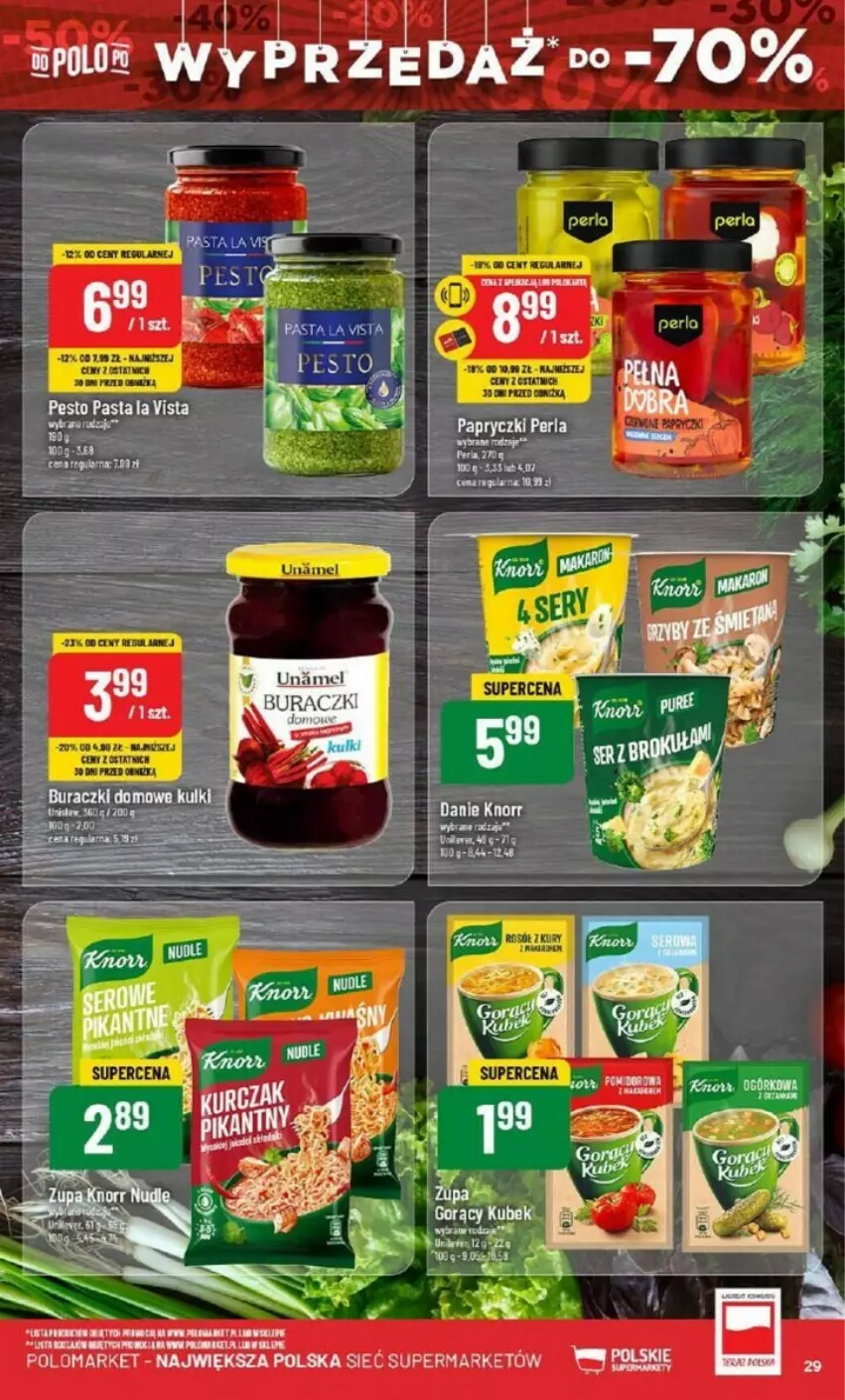 Gazetka promocyjna PoloMarket - ważna 28.12 do 31.12.2024 - strona 22 - produkty: Knorr, Pesto