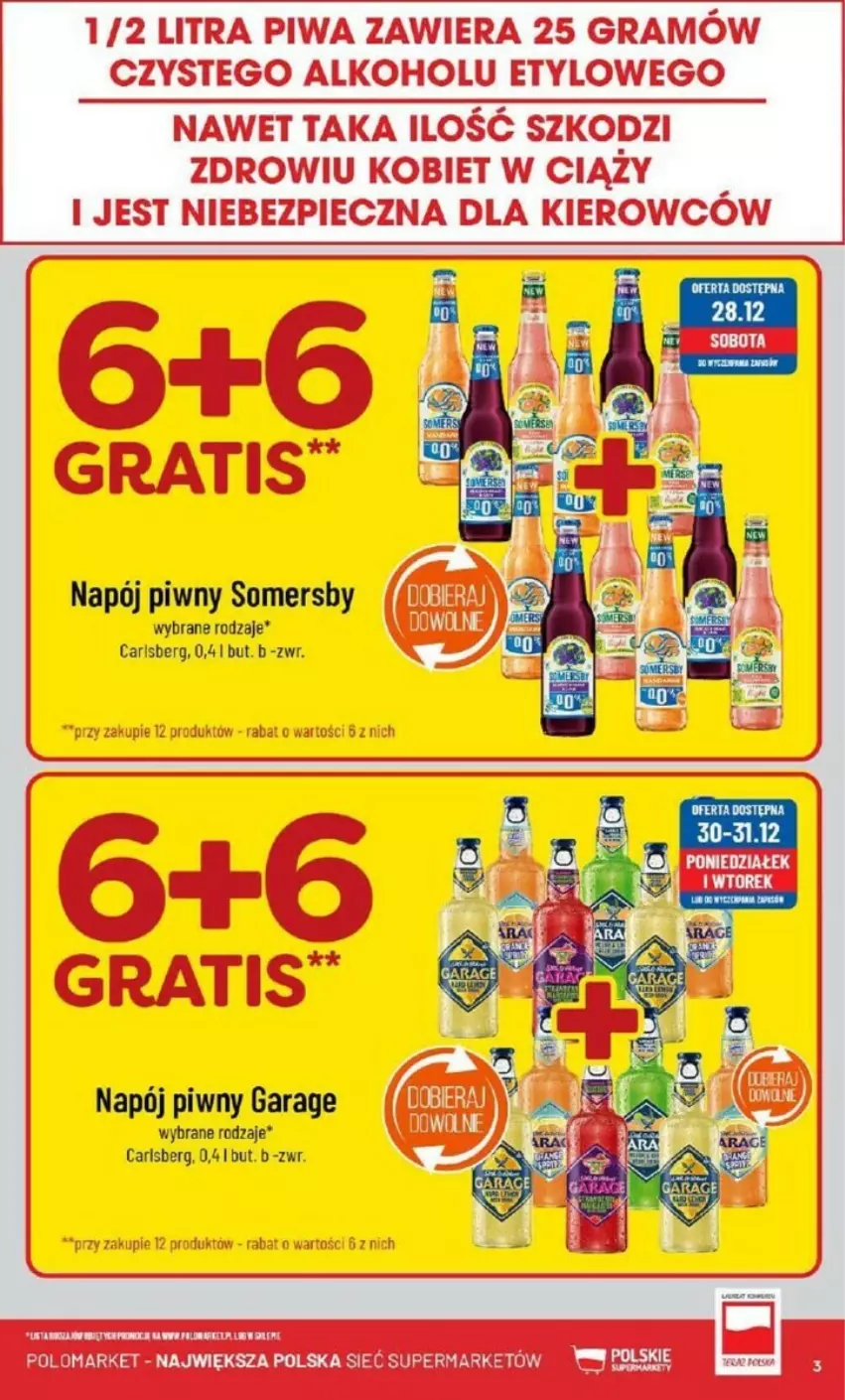 Gazetka promocyjna PoloMarket - ważna 28.12 do 31.12.2024 - strona 23 - produkty: Carlsberg, Napój, Somersby