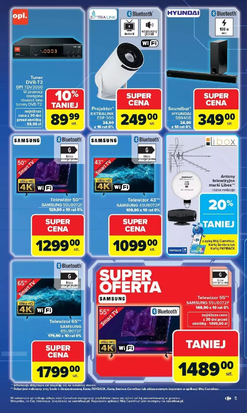 Gazetka promocyjna Carrefour - Gazetka Multimedia na co dzień - ważna 13.04 do 02.05.2026 - strona 5 - produkty: Samsung, Telewizor