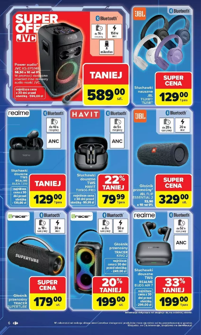 Gazetka promocyjna Carrefour - Gazetka Multimedia na co dzień - ważna 13.04 do 02.05.2026 - strona 6 - produkty: Acer, JVC, Mikrofon, Power audio