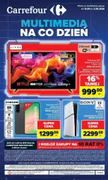 Gazetka promocyjna Carrefour - Gazetka Multimedia na co dzień - Gazetka - ważna od 02.05 do 02.05.2026 - strona 1 - produkty: Top, Sok, Ser, Por, Gra, Sony, Kosz, Tran, Gala, Ocet