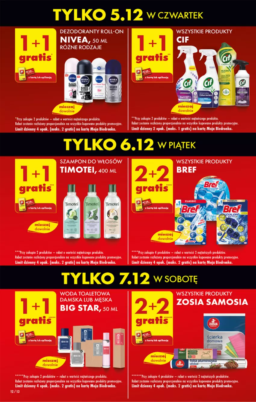 Gazetka promocyjna Biedronka - Od Czwartku - ważna 05.12 do 11.12.2024 - strona 12 - produkty: Dezodorant, Fa, Gra, LEGO, Por, Stek, Szampon, Woda, Woda toaletowa