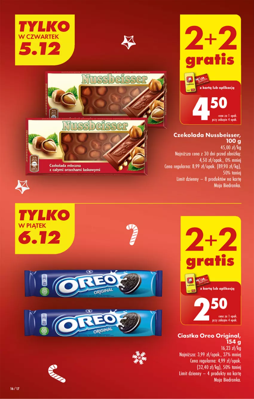 Gazetka promocyjna Biedronka - Od Czwartku - ważna 05.12 do 11.12.2024 - strona 16 - produkty: Ciastka, Czekolada, Gin, Oreo, Ser