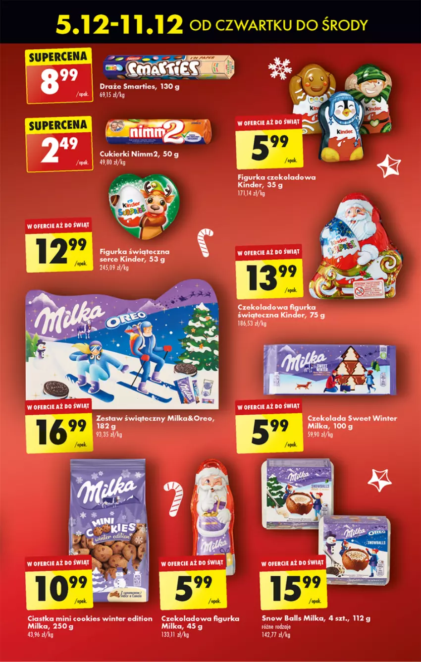 Gazetka promocyjna Biedronka - Od Czwartku - ważna 05.12 do 11.12.2024 - strona 23 - produkty: Ciastka, Cukier, Cukierki, Czekolada, Kinder, Milka, Nimm2, Oreo, Ser