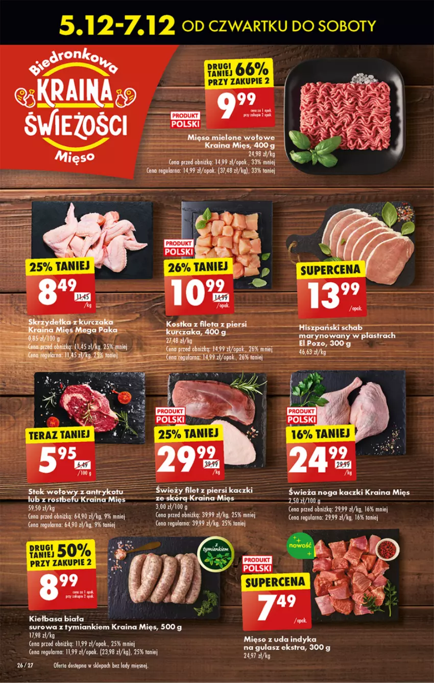 Gazetka promocyjna Biedronka - Od Czwartku - ważna 05.12 do 11.12.2024 - strona 34 - produkty: Filet z piersi kaczki, Kiełbasa, Kiełbasa biała, Klej, Kurczak, Mięso, Ser