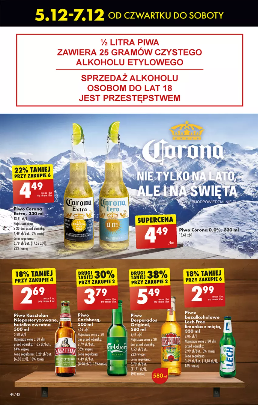 Gazetka promocyjna Biedronka - Od Czwartku - ważna 05.12 do 11.12.2024 - strona 58 - produkty: Carlsberg, Desperados, Fa, Gra, Kasztelan, Lion, Ocet, Piwo