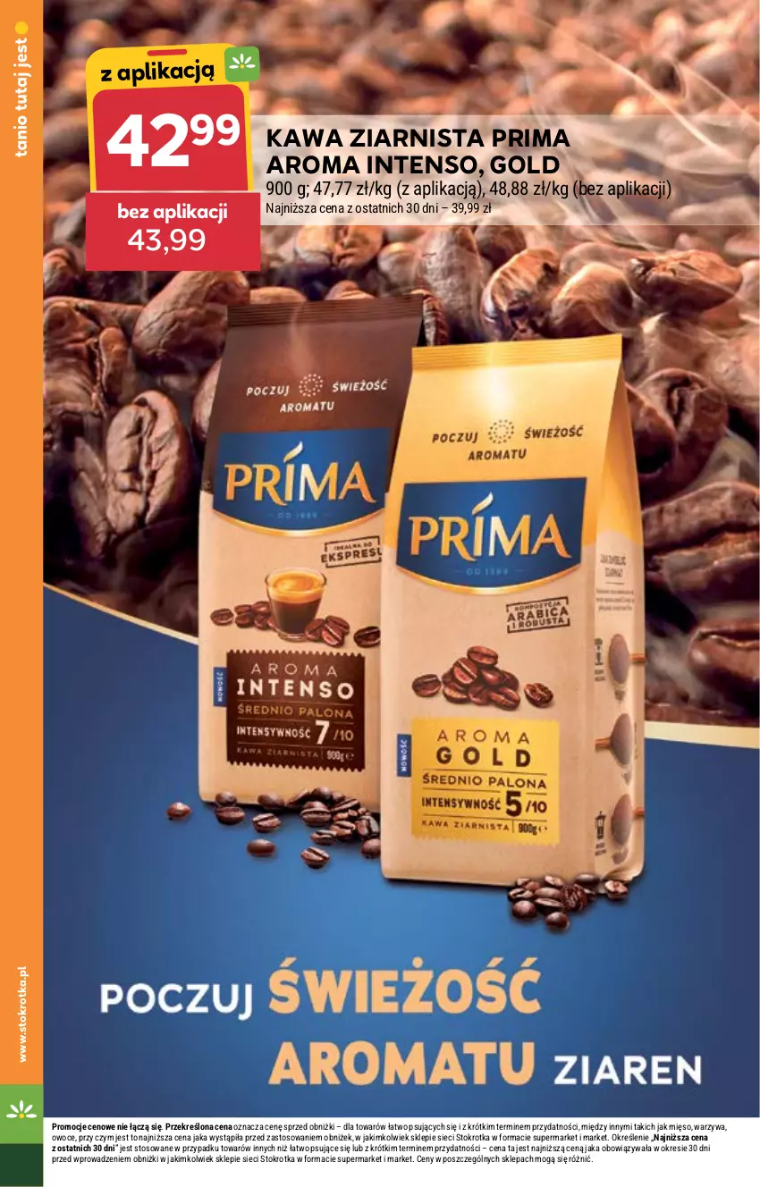 Gazetka promocyjna Stokrotka - Market - ważna 26.09 do 02.10.2024 - strona 14 - produkty: Kawa, Kawa ziarnista, Mięso, Owoce, Prima, Warzywa