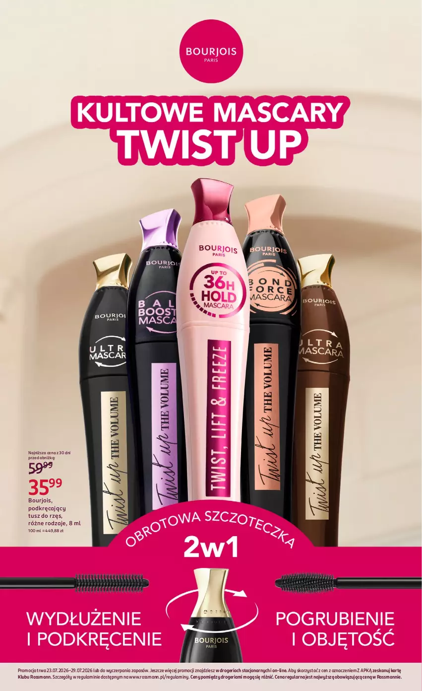 Gazetka promocyjna Rossmann - Gazetka promocyjna Rossmanna - ważna 23.07 do 28.07.2026 - strona 9 - produkty: Bourjois, Tusz