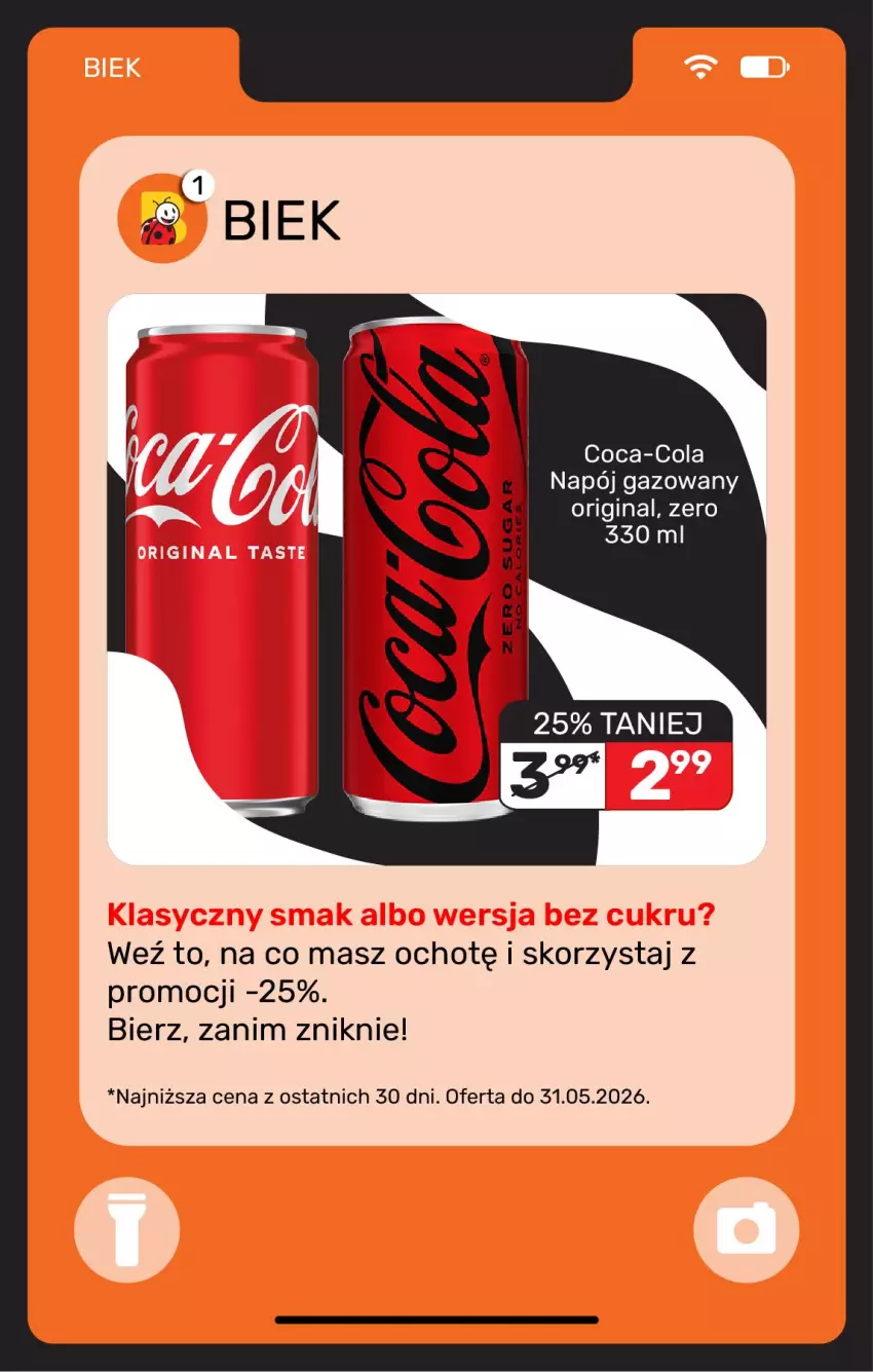 Gazetka promocyjna Biedronka - Gazetka - ważna 29.05 do 05.06.2026 - strona 7 - produkty: Coca-Cola, Gin, Napój, Napój gazowany