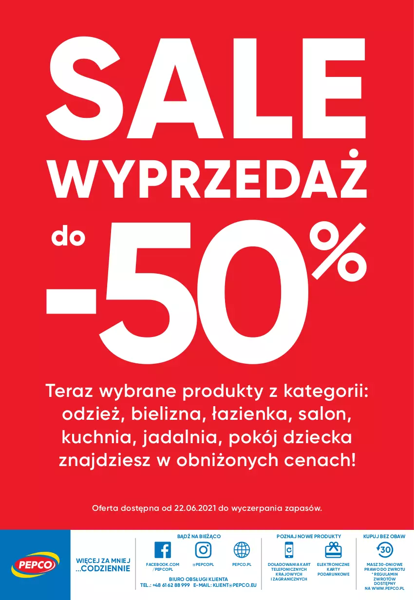 Gazetka promocyjna Pepco - Wakacyjna kolekcja - ważna 17.06 do 30.06.2021 - strona 12 - produkty: Bielizna, Biuro, Fa, Gra, Jadalnia, Kuchnia, Telefon, Tera