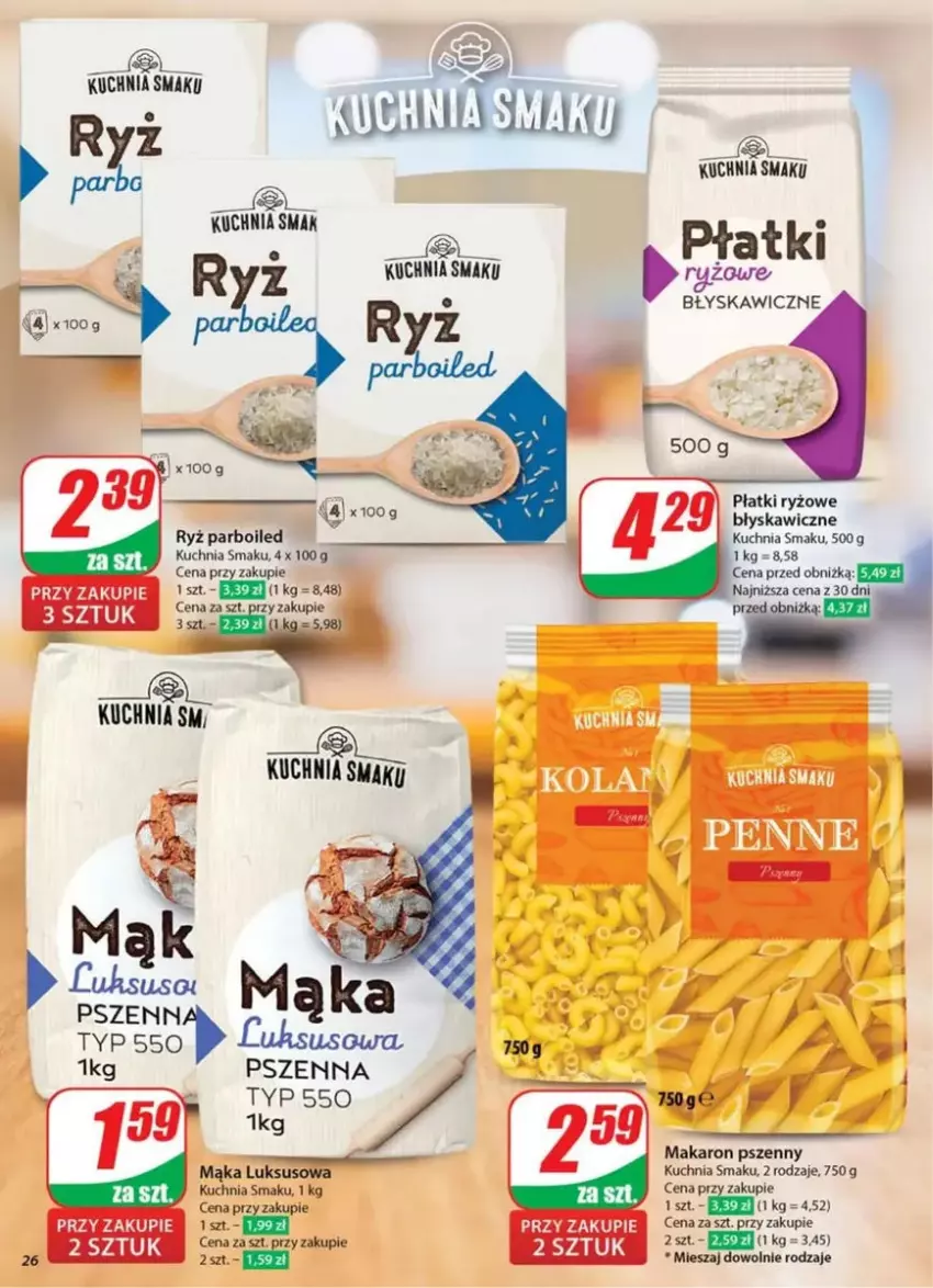 Gazetka promocyjna Dino - ważna 26.02 do 04.03.2025 - strona 19 - produkty: Kuchnia, Makaron, Płatki ryżowe, Ryż, Ryż parboiled