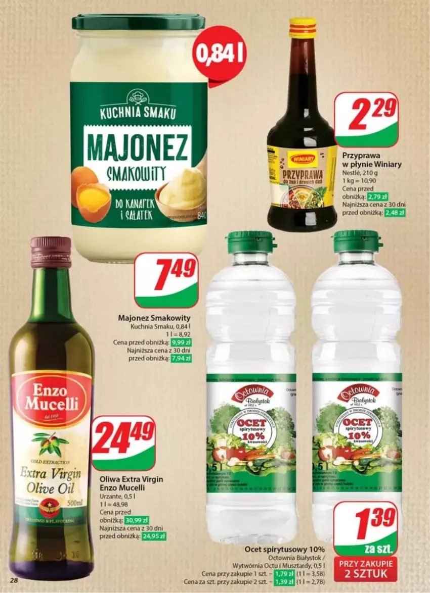 Gazetka promocyjna Dino - ważna 26.02 do 04.03.2025 - strona 21 - produkty: Fa, Gin, Kuchnia, Majonez, Mus, Ocet, Oliwa