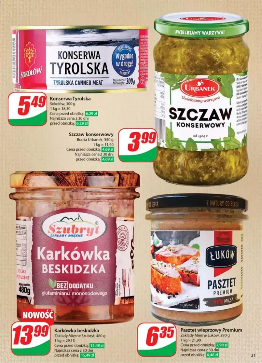 Gazetka promocyjna Dino - ważna 26.02 do 04.03.2025 - strona 25 - produkty: Pasztet, Ser, Sok, Sokołów, Szubryt