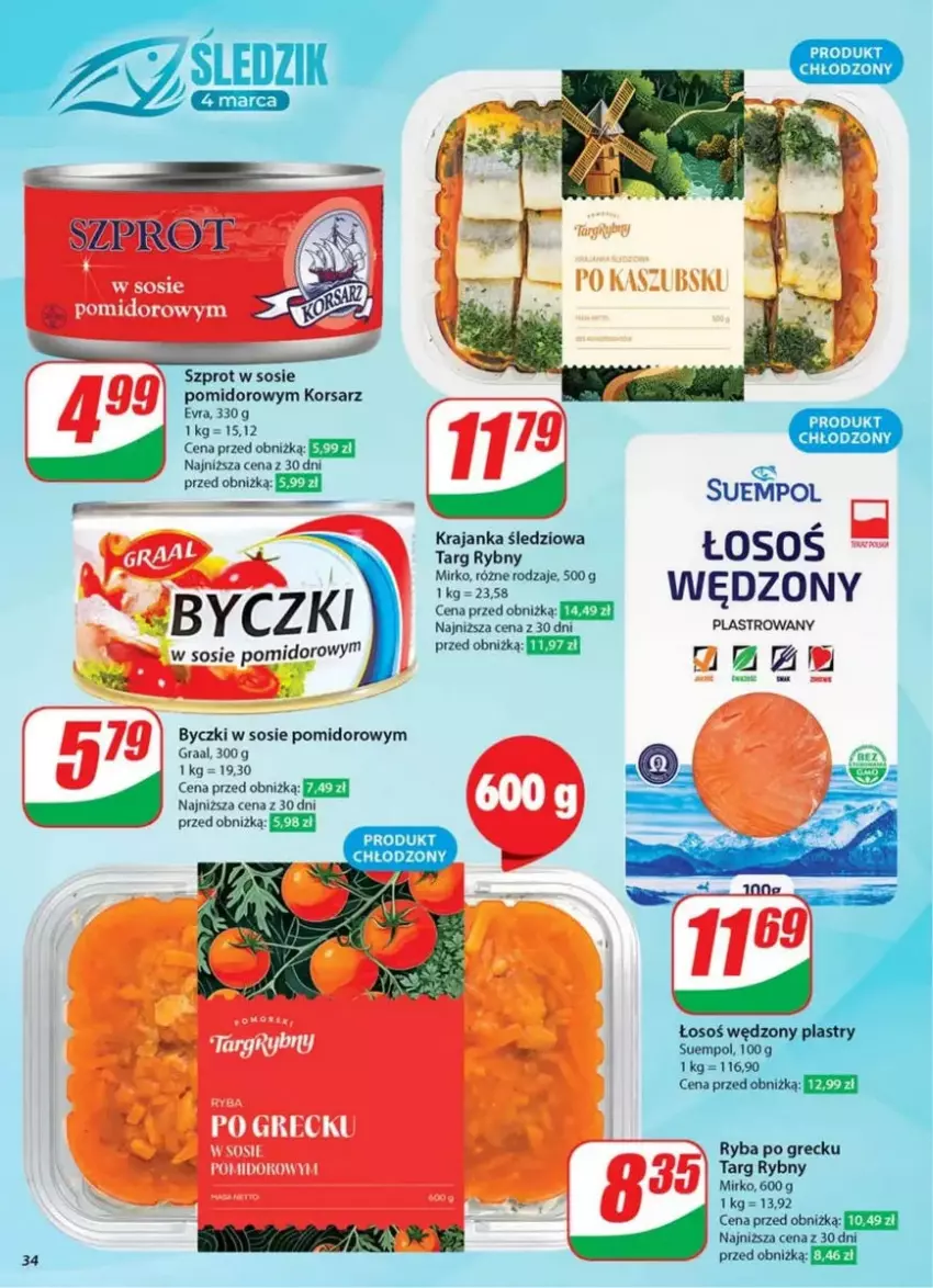 Gazetka promocyjna Dino - ważna 26.02 do 04.03.2025 - strona 28 - produkty: Fa, Gra, Graal, Krajanka śledziowa, Sos, Suempol, Szprot, Szprot w sosie