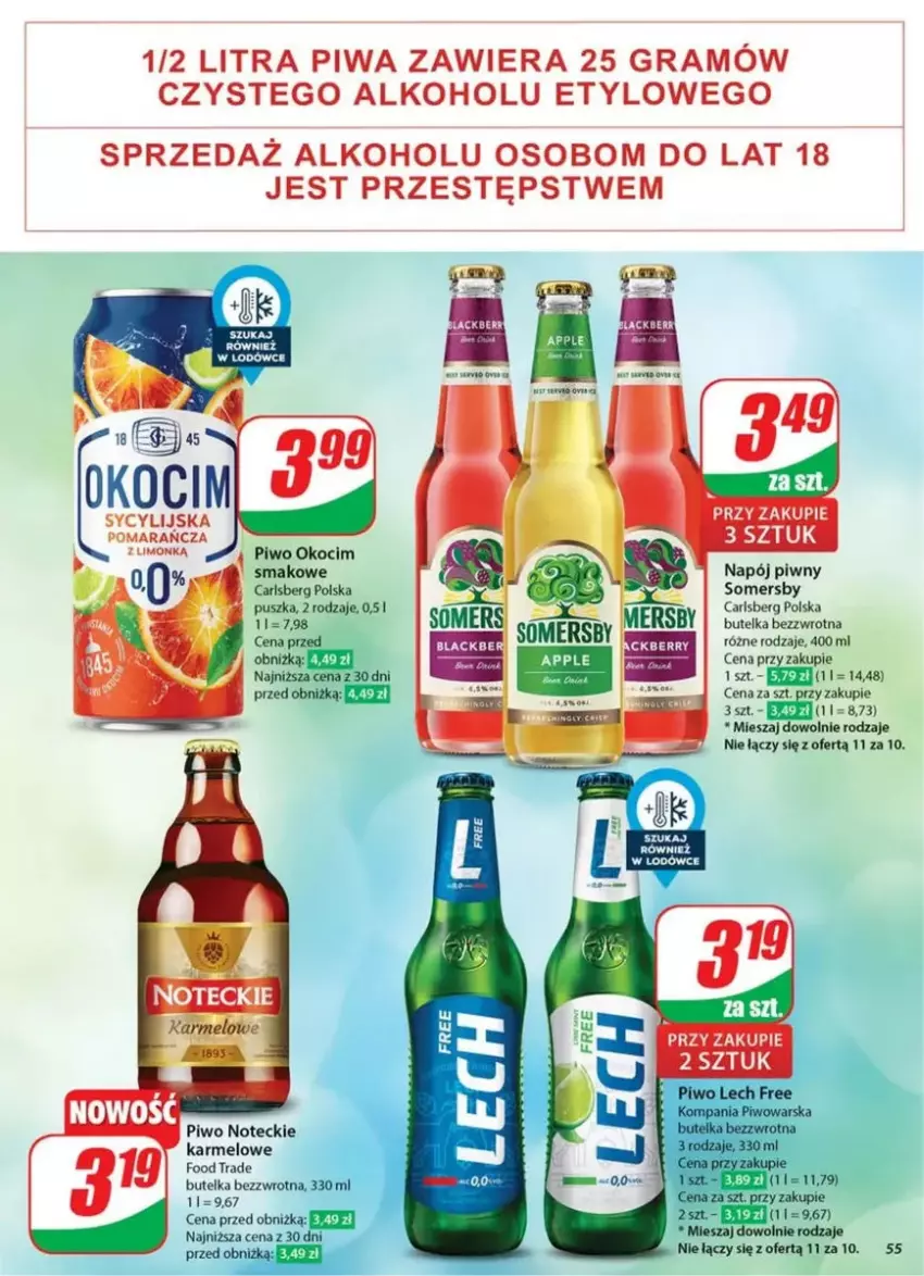 Gazetka promocyjna Dino - ważna 26.02 do 04.03.2025 - strona 51 - produkty: Carlsberg, Gra, Koc, Napój, Okocim, Piwa, Piwo, Somersby