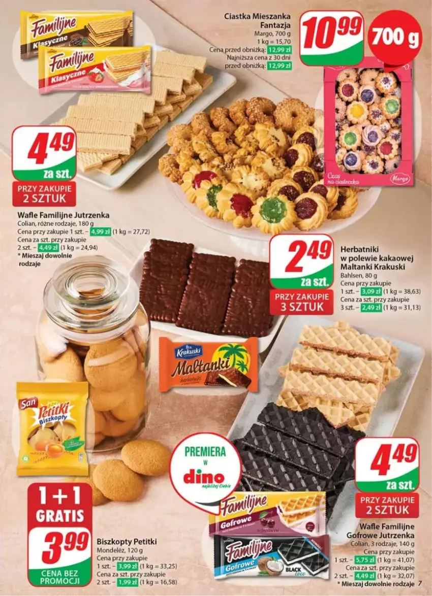 Gazetka promocyjna Dino - ważna 26.02 do 04.03.2025 - strona 67 - produkty: Biszkopty, Ciastka, Fa, Fanta, Herbatniki, Jutrzenka, Kakao, Krakus, Krakuski, Wafle