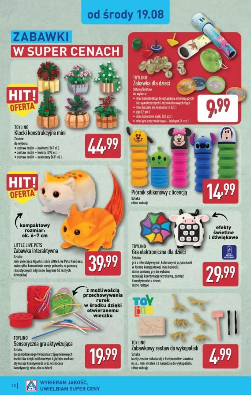 Gazetka promocyjna Aldi - Przygotuj się na kolejny tydzień - ważna 18.08 do 20.08.2026 - strona 10 - produkty: Dzieci, Gra, Gry, Klocki, Piórnik, Ser, Tera, Zabawka