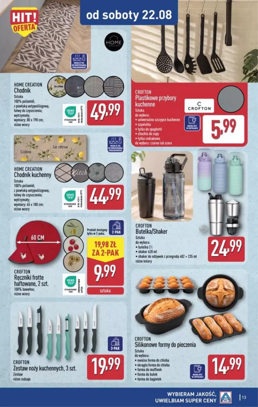 Gazetka promocyjna Aldi - Przygotuj się na kolejny tydzień - ważna 18.08 do 20.08.2026 - strona 13 - produkty: Chleb, Chodnik, KOBO, Noż, Piec