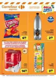 Gazetka promocyjna Carrefour - Gazetka Express - Gazetka - ważna od 30.01 do 30.01.2023 - strona 2 - produkty: Piwo, Sok, Inka, Chipsy, Warka, Crunchips, Napój, Hortex