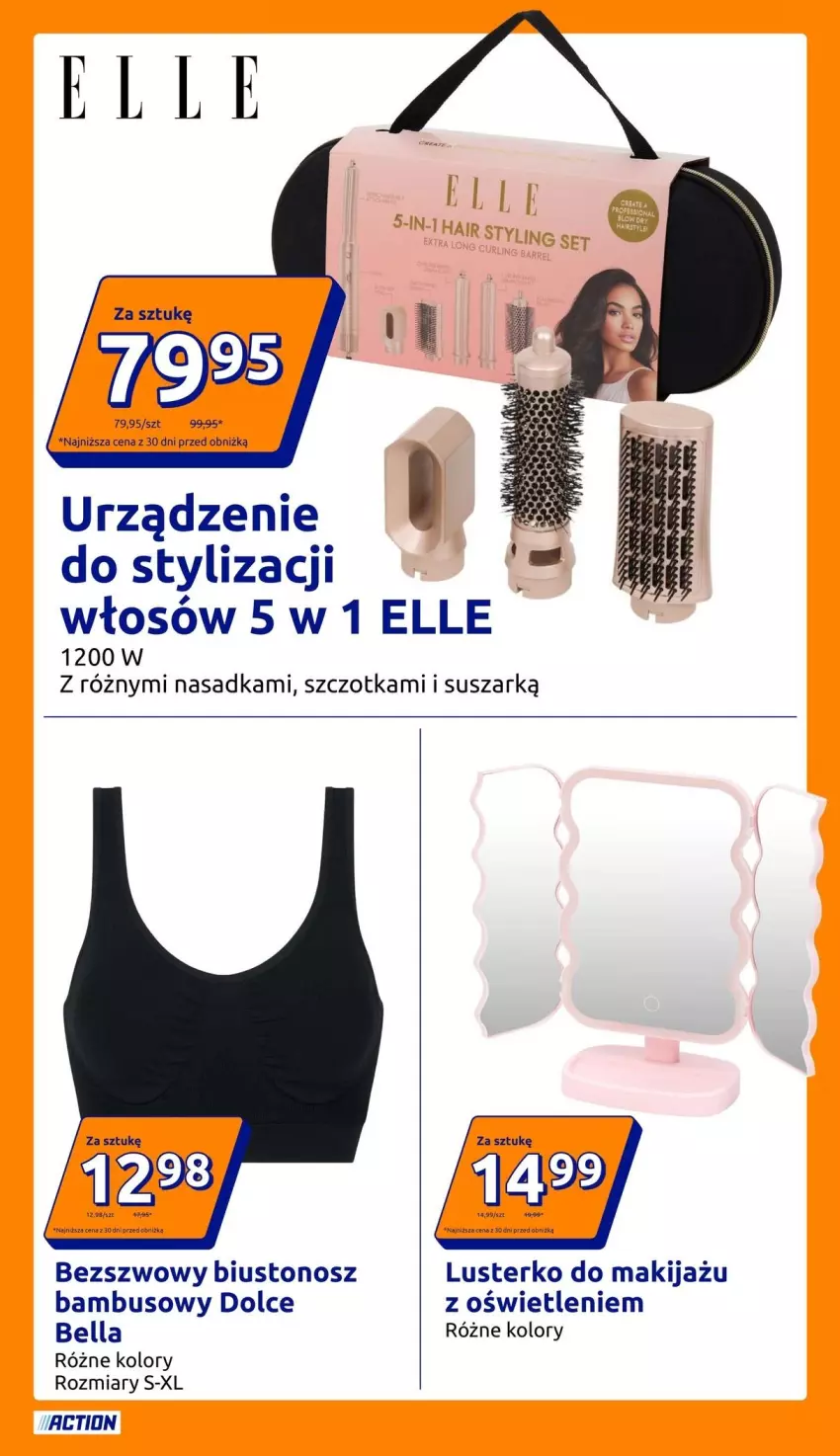 Gazetka promocyjna Action - Gazetka tydzień 35 2026 - ważna 26.08 do 01.09.2026 - strona 10 - produkty: Bell, Bella, Biustonosz, Makijaż, Szczotka