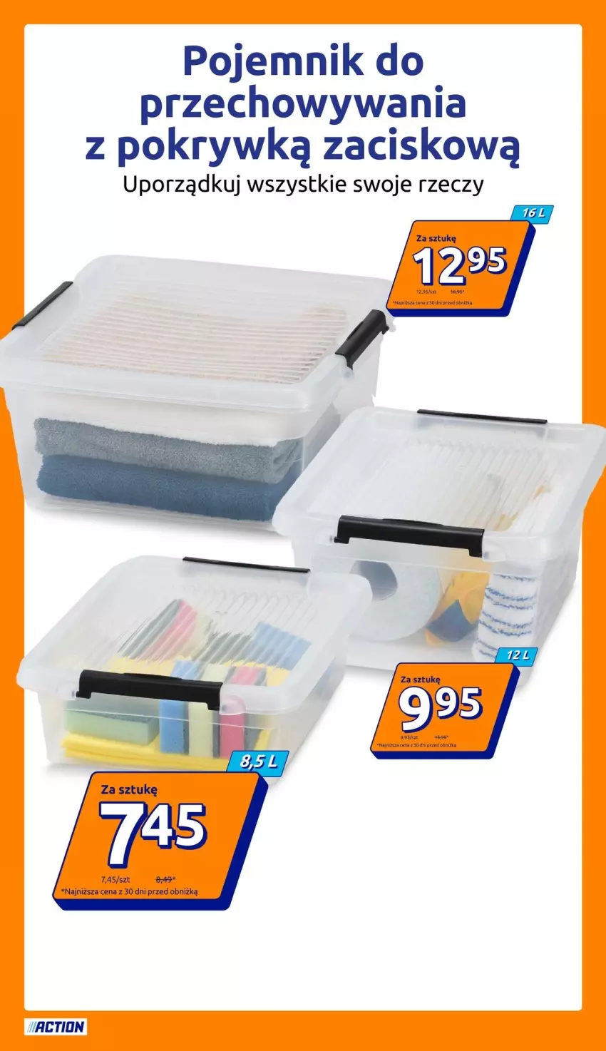 Gazetka promocyjna Action - Gazetka tydzień 35 2026 - ważna 26.08 do 01.09.2026 - strona 12 - produkty: Pojemnik, Pojemnik do przechowywania, Por