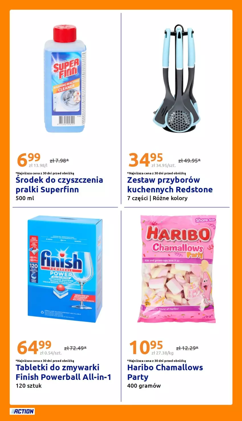 Gazetka promocyjna Action - Gazetka tydzień 35 2026 - ważna 26.08 do 01.09.2026 - strona 24 - produkty: Finish, Gra, Hama, Haribo, Pralki, Tablet, Tabletki do zmywarki, Zmywarki