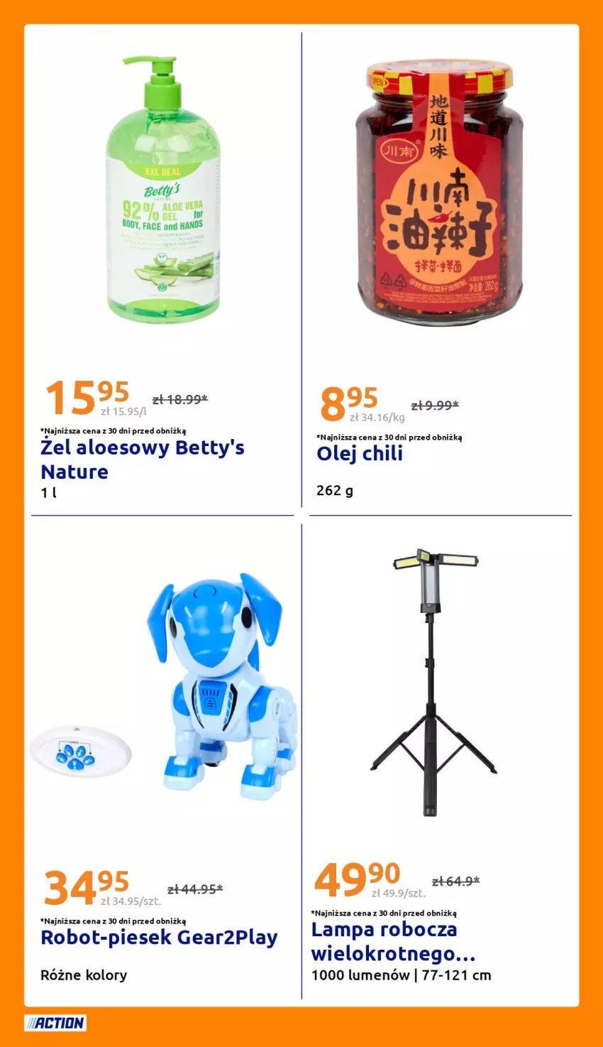 Gazetka promocyjna Action - Gazetka tydzień 35 2026 - ważna 26.08 do 01.09.2026 - strona 30 - produkty: Aloe vera, Body, Fa, Lampa, Olej, Robot