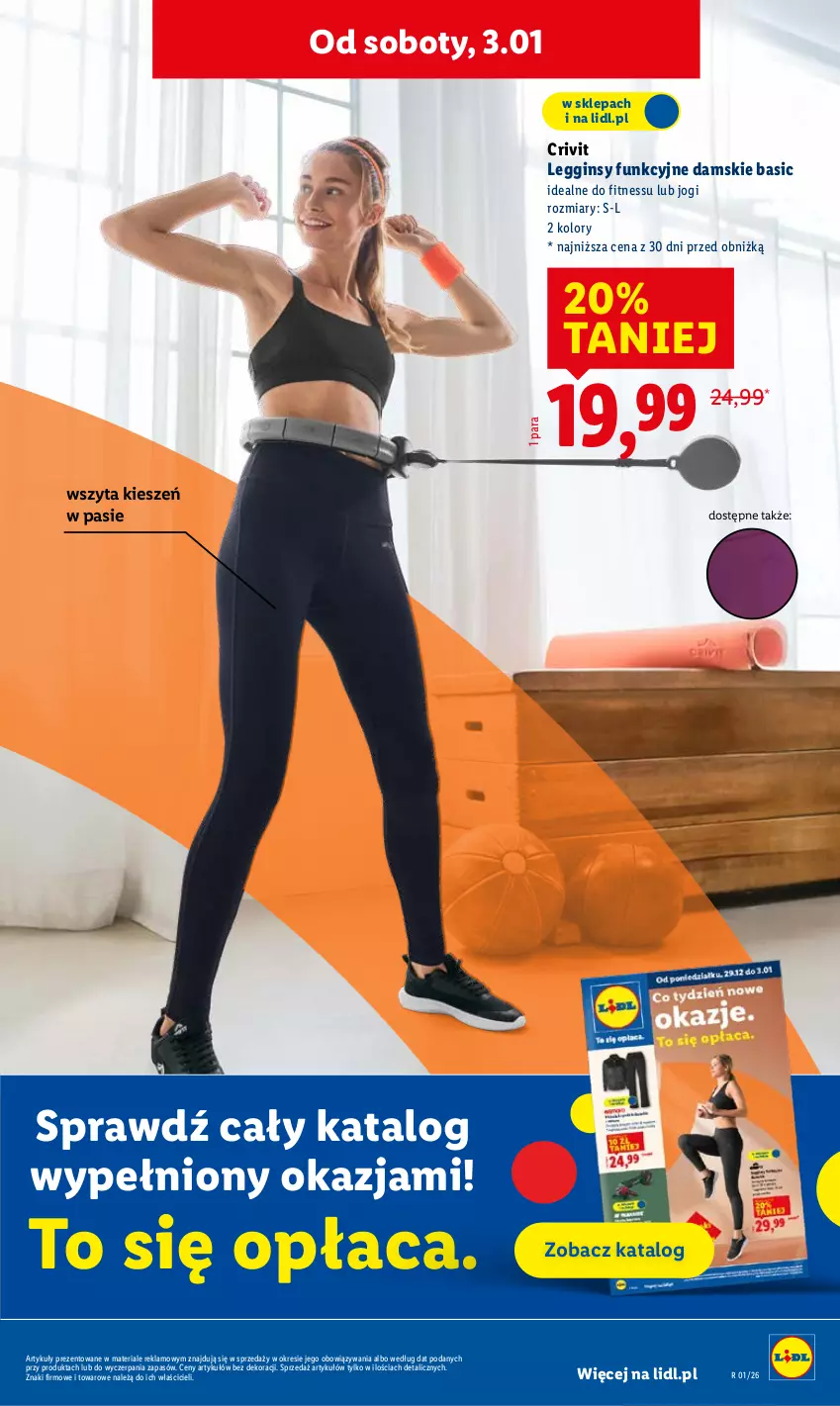 Gazetka promocyjna Lidl - GAZETKA - ważna 02.01 do 03.01.2026 - strona 15 - produkty: Gin, Legginsy