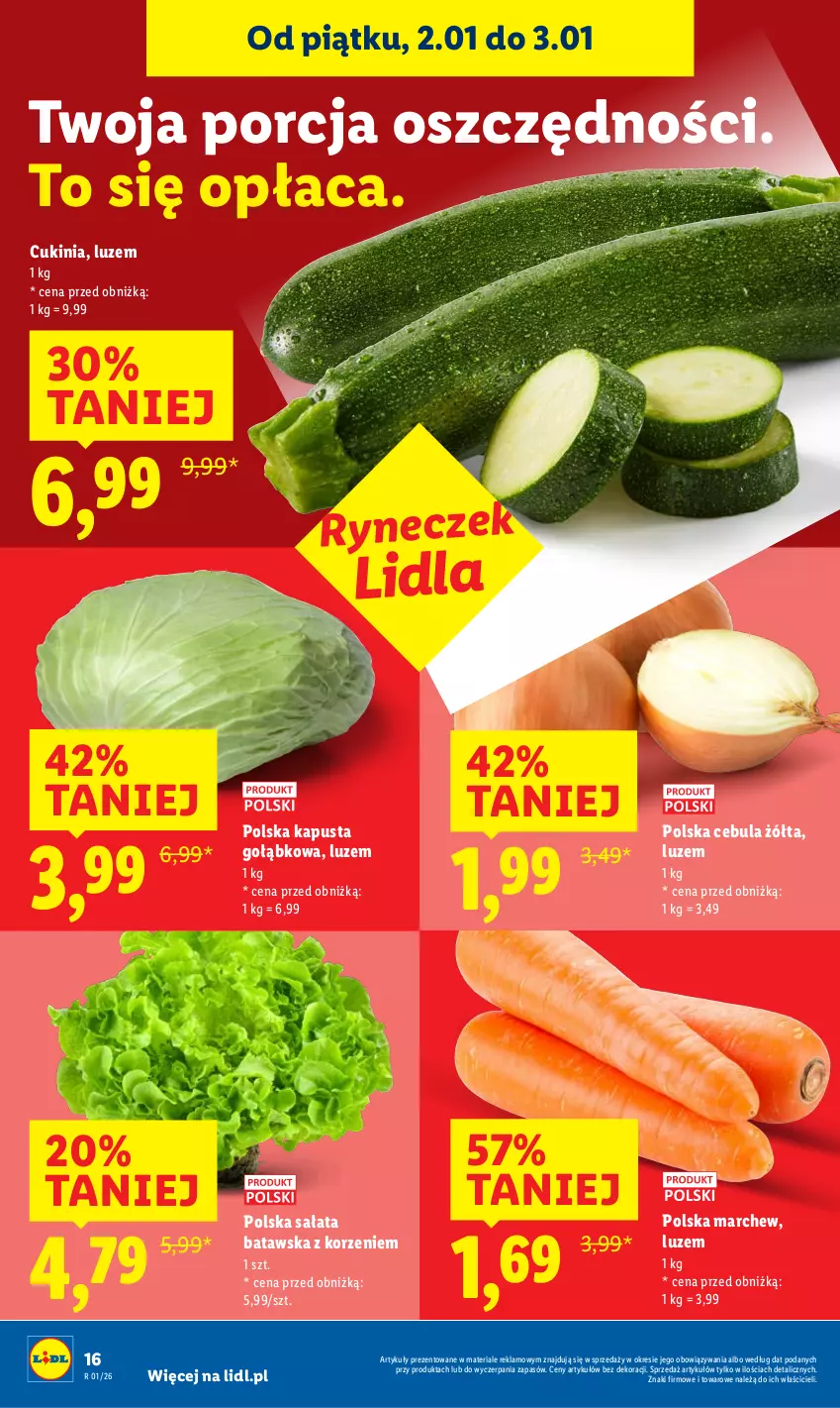 Gazetka promocyjna Lidl - GAZETKA - ważna 02.01 do 03.01.2026 - strona 18 - produkty: Cebula, Por, Sałat