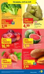 Gazetka promocyjna Lidl - GAZETKA - Gazetka - ważna od 03.01 do 03.01.2026 - strona 19 - produkty: Truskawki, Gruszki, Brokuły, Arbuz, Nektar