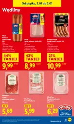 Gazetka promocyjna Lidl - GAZETKA - Gazetka - ważna od 03.01 do 03.01.2026 - strona 27 - produkty: Piec, Polędwica, Pur, Salami, Kiełbasa podwawelska, Wawel, PIKOK, Boczek, Frankfurterki, Kiełbasa